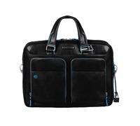 PIQUADRO Cartella BLUE SQUARE, in pelle, porta PC 14" Nero