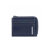 Bustina piatta porta documenti con tasca con zip per monete Piquadro B2 blu - Tabella Colori: Blu