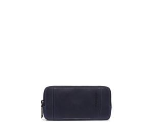 PIQUADRO - Pochette uomo a tre scomparti - Pelle - Colore Blu - Uomo