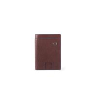 Piquadro Porta Carte Banconote Blue Square Marrone Uomo