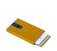Piquadro Blue Square Custodia per carta di credito Protezione RFID Pelle 6.5 cm yellow (TAS021649)
