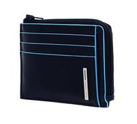 Piquadro Custodia per carte di credito RFID quadrata blu in pelle 11 cm blu