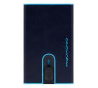 PIQUADRO - Portacarte Automatico Blue Square Metallo - Uomo - Blu Notte