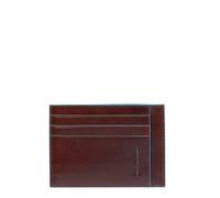 PIQUADRO - Portacarte Blue Square RFID in Pelle - Uomo - Mogano
