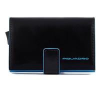 PIQUADRO - Portacarte Blue Square RFID Pelle e Metallo - Unisex - Nero