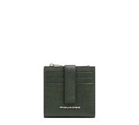 PIQUADRO - Portacarte Donna con Portamonete - in Pelle - Protezione RFID, 1 comparto interno, 9 fessure per carte - Colore Vero - Donna