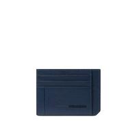 Porta carte di credito sottile in pelle Piquadro Russel, blu - Tabella Colori: Blu