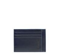 Piquadro Custodia quadrata blu per carte di credito RFID in pelle 11,5 cm night blue (PP2762B2R-BLU2)