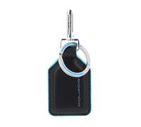 PIQUADRO Portachiavi Piqaudro colore nero con un anello