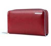 PIQUADRO - Portafoglio 4 Soffietti con Zip in Pelle - Colore Rosso - Donna/Unisex