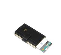 Piquadro Circle compact wallet, 6+2cc e banconote, pelle nero PP5649W92R.N