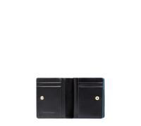 PIQUADRO - Portafoglio Compatto Blue Square in Pelle - Donna - Nero