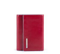 PIQUADRO - Portafoglio Compatto RFID in Pelle - Unisex - Rosso