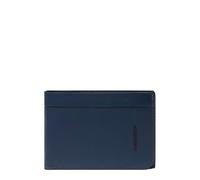 PIQUADRO - Portafoglio con porta documenti - In Pelle - Elegante - Uomo - Colore Blu