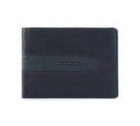 Piquadro - Portafoglio in pelle blu con portacarte e portamonete - - Accessories - Uomo - Blu - ONE SIZE