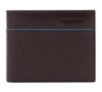 Piquadro B2 Revamp portafogli uomo con portamonete, 3 cc, pelle marrone mogano P