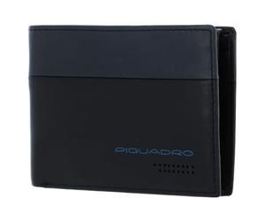 Piquadro, portafoglio uomo in pelle con porta monete grigio/nero PU257UB00R/GRN