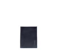 PIQUADRO - Portafoglio verticale in pelle - Qualità premium - Colore Blu Notte - Uomo