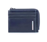 Bustina piatta porta documenti con tasca con zip per monete Piquadro B2 blu - Tabella Colori: Blu