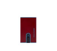 Porta carte di credito con sliding system Piquadro Blue Square, rosso - Tabella Colori: Rosso