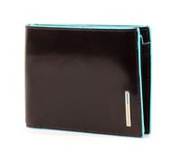 Piquadro Portafoglio quadrato blu II in pelle 12,5 cm mahagonibraun (PU1240B2-MO)