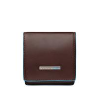 Piquadro PU2634B2 Portamonete, Collezione Blu Square, Mogano