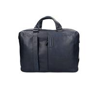 PIQUADRO Pulse Cartella organizer a due manici porta PC, Pelle, Blu Notte, 15.6" a due scomparti