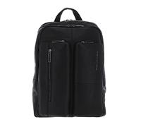 Piquadro Ronnie Zaino grande in pelle porta PC a due scomparti e schermatura RFID