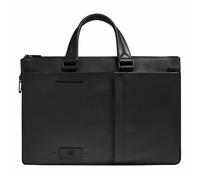 Piquadro Russel Valigetta Protezione RFID Pelle 42 cm Scomparto per laptop nero