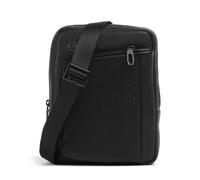 Piquadro S134 Borsa a tracolla nero, pelle di vacchetta grana, unisex