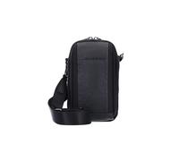 Piquadro, Slip 2, Nylon e pelle, Borsa a tracolla in tessuto, Nero, CA5485BR2, Da uomo