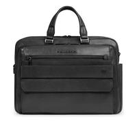 Piquadro Solm Valigetta Vera Pelle 42 cm Vano porta PC nero