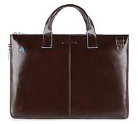 Piquadro Blue Square Ventiquattrore pelle 42 cm scomparto Laptop marrone