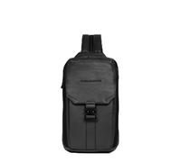 PIQUADRO Than Mono Sling Bag Black, Nero
