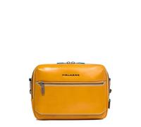 PIQUADRO - Tracolla Blue Square Porta Tablet in Pelle - Uomo - Giallo