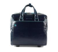 PIQUADRO - Trolley borsa 2 ruote - Pelle - Colore Blu - Uomo Donna
