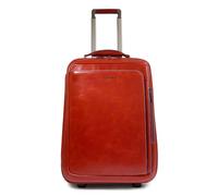 PIQUADRO - Trolley Cabina Porta Abiti in Pelle Blue Square - Unisex - Rame