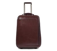 PIQUADRO - Trolley Cabina Porta Abiti Pelle Blue Square - Unisex - Mogano