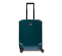 PIQUADRO - Trolley da Cabina Slim - 4 ruote - in Metallo e Pelle - Unisex - Colore Verde