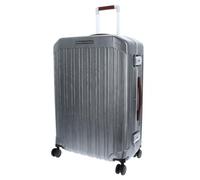 PIQUADRO - Trolley Grande 4 Ruote Policarbonato - Unisex - Colore Argento
