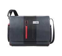 Piquadro Urban Messenger in pelle 36 cm Scomparto per laptop grigio