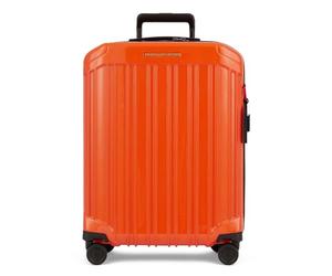PIQUADRO - Valigia media 4 ruote - Tessuto tecnico - Colore Arancione - Uomo Donna