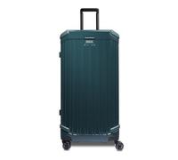 Piquadro Valigia Trolley a 4 ruote in policarbonato unisex, verde scuro, Casual