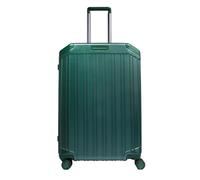 Piquadro Valigia Trolley Medio a 4 Ruote Unisex Policarbonato/Pelle, Verde speciale, Casual
