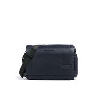 PIQUADRO MESSENGER PORTA PC 15,6 PELLE E TESSUTO BLU - BLU One Size