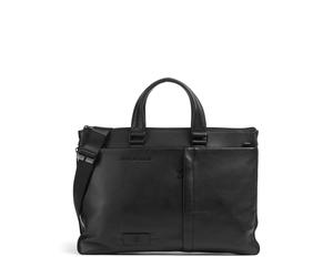Piquadro W137 Cartella nero, pelle granulata, unisex