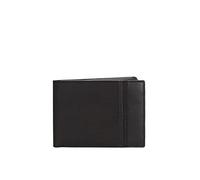 PIQUADRO Woody Portafoglio da uomo con porta documenti in pelle e tessuto a due scomparti e schermatura RFID