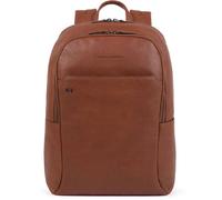 Piquadro Zaini quadrati neri in pelle 44 cm Scomparto per laptop marrone
