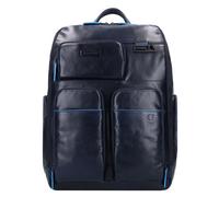 Piquadro Zaino blu quadrato Revamp RFID in pelle 42 cm Scomparto per laptop night blue (CA5381B2V-BLU)