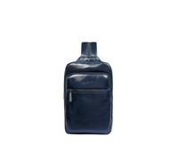 Piquadro Blue Square monospalla con portabilità a zaino, pelle blu CA6589B2.BLU2